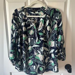 Banana Republic Split Neck Blouse